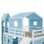 Lit mezzanine avec tente coulissante et tour-1647970167