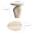 Fiberglass Asymmetrical Pebble Side Table