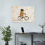 Ours sur un vélo, impression d'artiste minimaliste ludique-1242674979