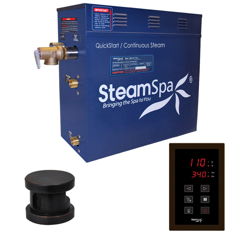 Oasis 7.5 Steam Generator Package, Brushed Nickel