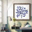 Impression encadrée «Deep Blue Branch I» - prête à être accrochée-31920722-31920724-31960156