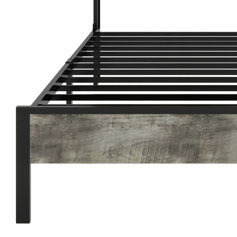 Lit plateforme avec rangement et accessoires, Lit simple