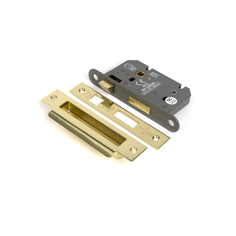 Heavy Duty Bathroom Lock, Polished Chrome