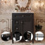 Ensemble de meuble-lavabo autoportant 24 po avec comptoir en céramique 24 po