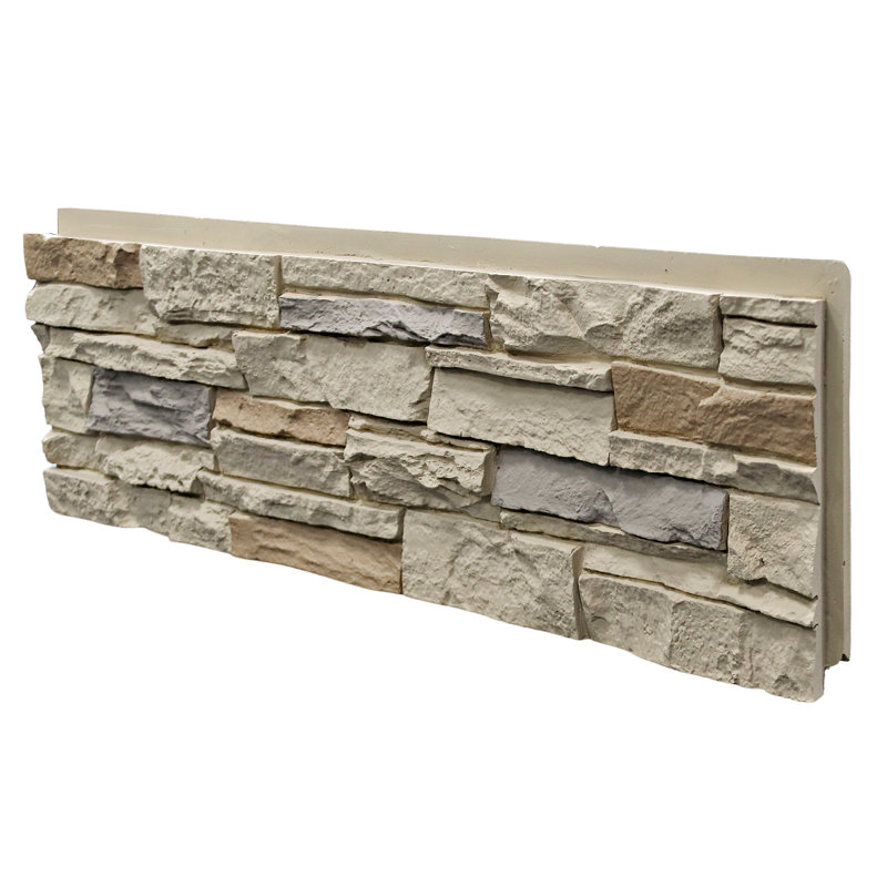 1.37 In. X 4 Ft. X 1 Ft. Faux Stone Earth-Tone Stackedstone Polyurethane Decorative Wall Panelling (1-Pack)