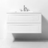 Alma 42.25" Wall Mounted Single Bathroom Vanity with Top