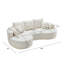 Canapé modulaire courbé à compression 2 pièces Bridger-500192132