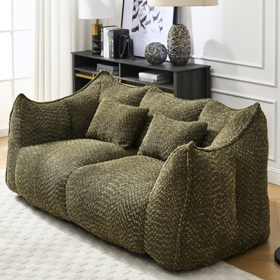 Mousse super confortable, idéale pour créer une atmosphère relaxante Chaise en chenille avec poignée, facile à déplacer dans la maison