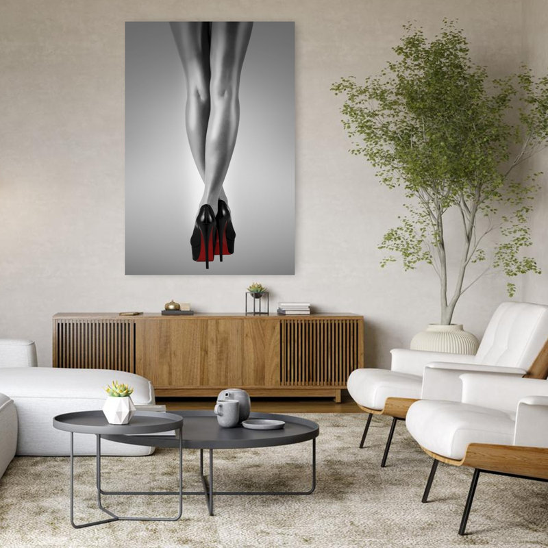 Fashion Red 2, art contemporain, H 48 po x l 32 po