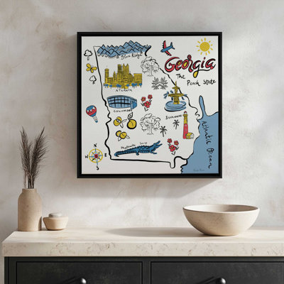 «Georgia» par Farida Zaman, reproduction d'art sur toile