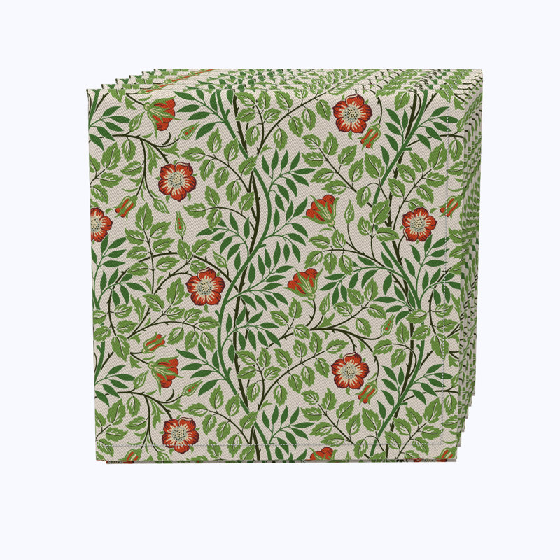 Cotton Floral Square Napkin