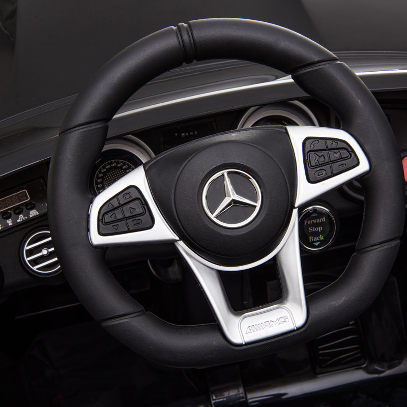Black 12V Mercedes-Benz AMG Ride-On Car with Remote Control