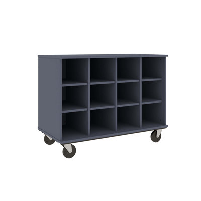 Mobile 12 Compartment Manufactured Wood Cubby