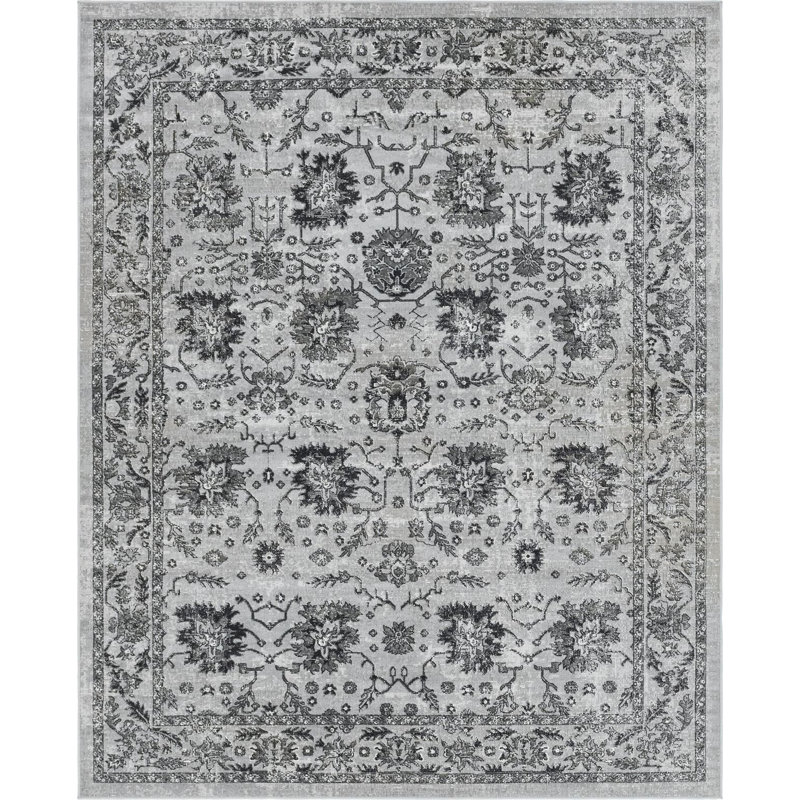 Floral Indoor Rug, Rectangle 7'10" x 10'