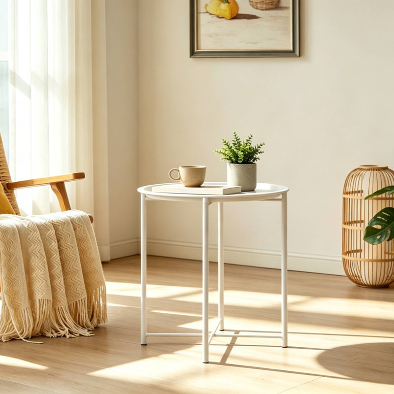 Petite table de bout Annaleese, Beige