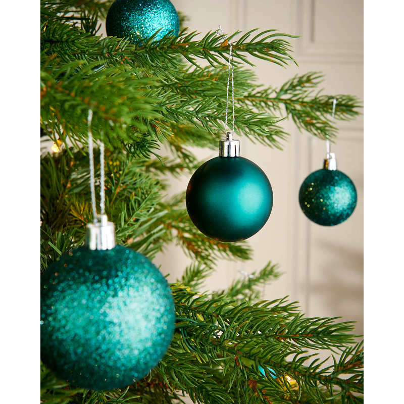 6.99 cm Plastic / Acrylic Shatterproof Bauble, Teal