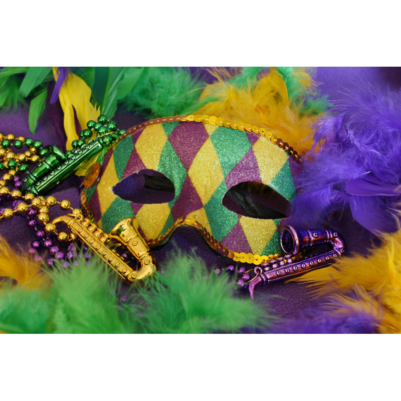 Grullon Mask by Nodar Chernishev - Wrapped Canvas Print, 30cm H x 46cm W x 3.8cm D