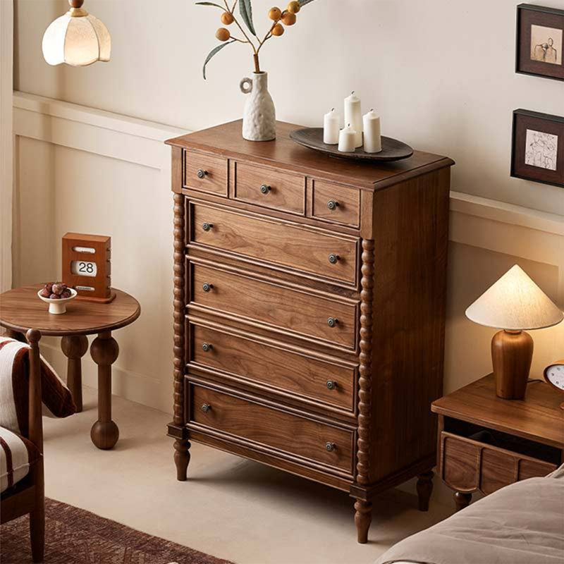 Commode d'appoint colonne rétro de style romain