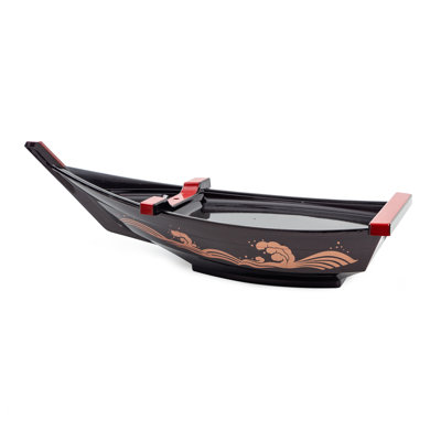 Plateau de service détachable japonais pour assiettes de bateau japonais Sashimi
