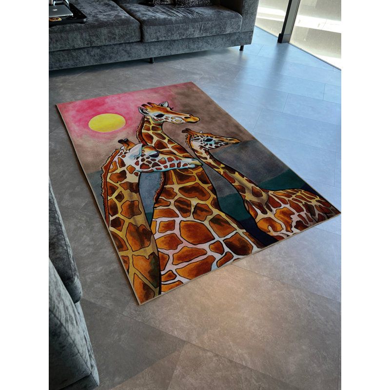 Tapis intérieur / extérieur rectangulaire Rubia, Rectangle 4 pi 11 po x 7 pi 7 po