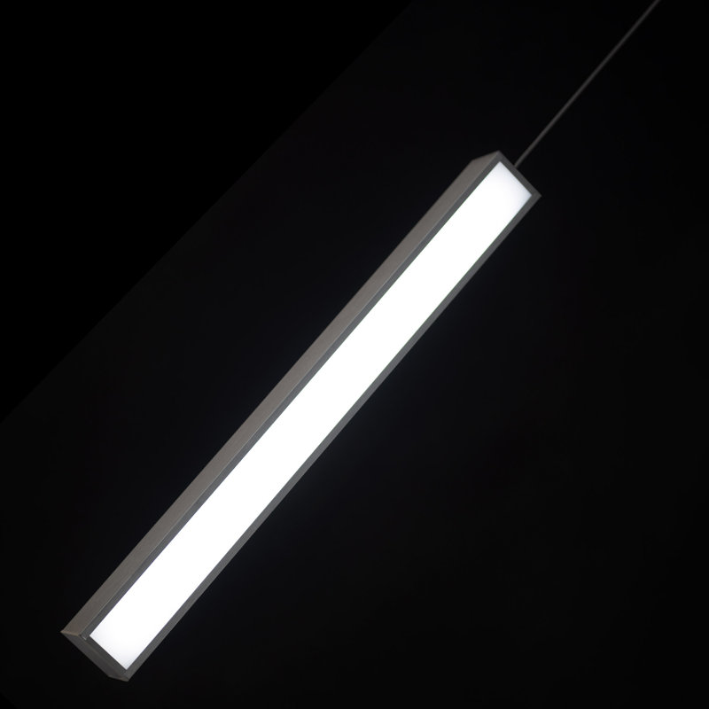 Chaos 1 - Light LED Single Pendant, Black, 14" H x 5.5" W x 5.5" D