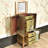 Green Rectangular Solid Wood Jewelry Armoires