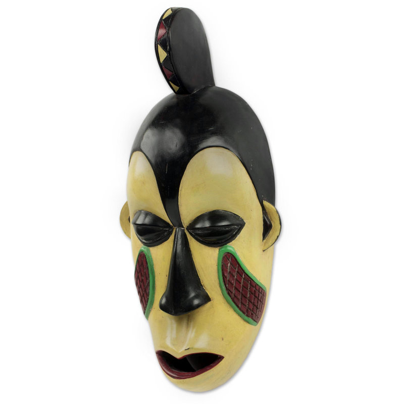 Masque en bois d’afrique yorouba