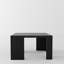 Table basse carrée noire 27,56 po