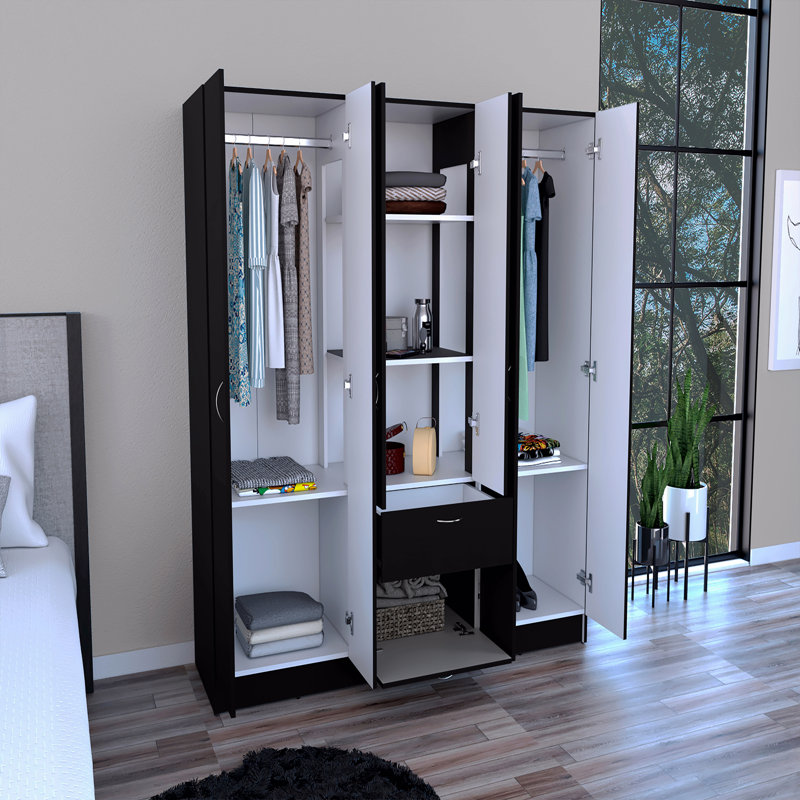 Armoire à six portes, chambre à coucher