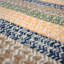 Tapis carré / rayé en polypropylène tissé à la machine intérieur / extérieur bleu / brun / vert-1217842742