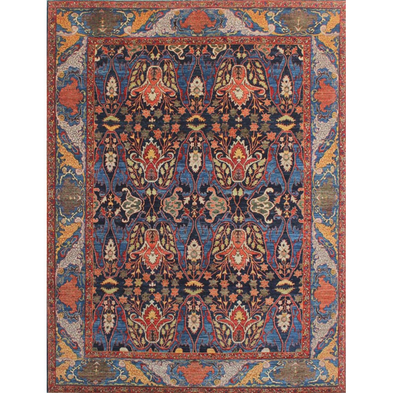 Transitional One-of-a-Kind Rectangle 9 X 11'6" Hand Knotted Area Rug