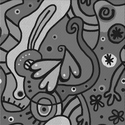 Tapis abstrait gris