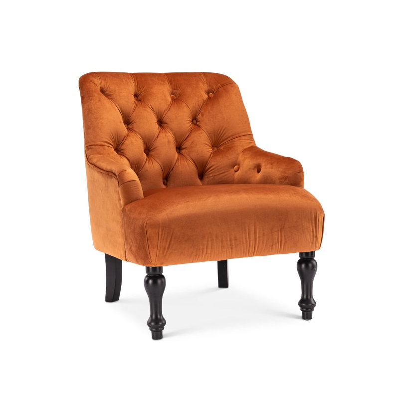 Edgeley 70Cm Wide Tufted Armchair, Orange