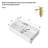 21"X12" Wall-Mounted Rectangular Ceramic Bathroom Sink