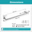 23.6" Wall Mounted Towel Bar-93509058