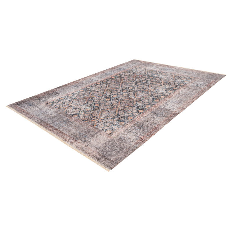 Maurea Uni Area Rug, Rectangle 75 x 150cm, Navy