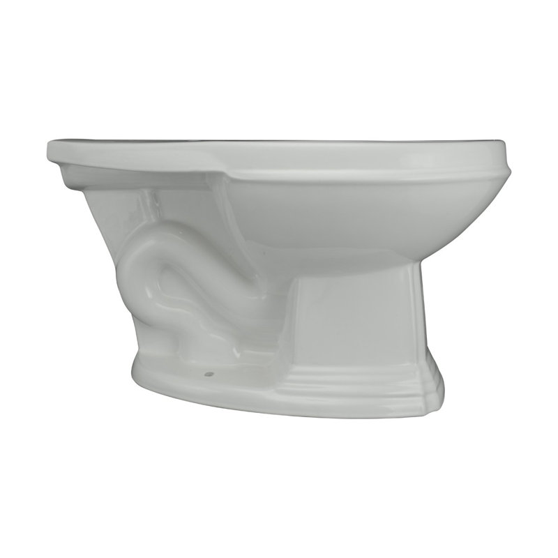 Elongated Wall Hung Toilet (Seat Not Included), Light Oak/White/Chrome