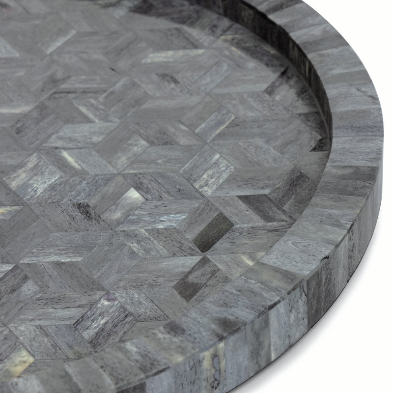 Petit plateau pour os Jullian (gris), Rond