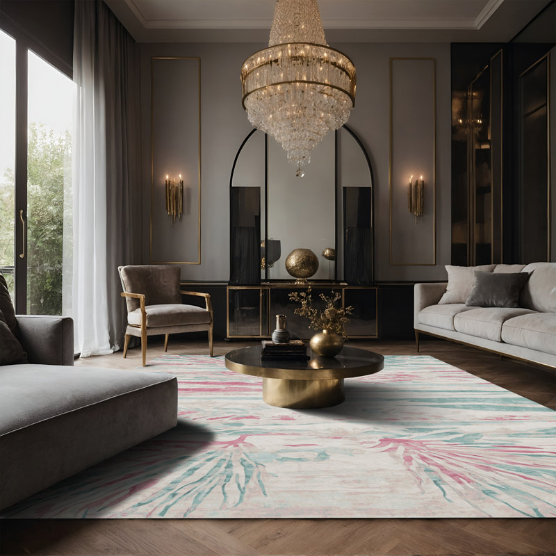 Tapis gris soyeux et moelleux, Tapis de couloir 2 pi x 4 pi
