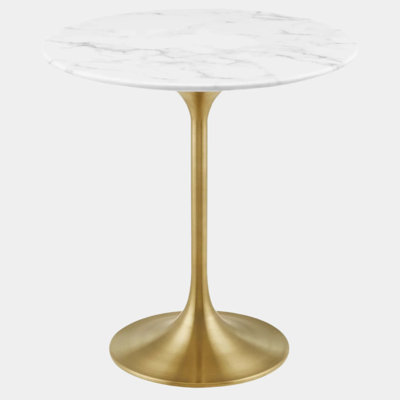 Lippa Round Artificial Marble Side Table