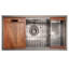 ZLINE 33" Garmisch Undermount Single Bowl Fingerprint Resistant Stainless Steel Kitchen Sink with Bottom Grid and Accessories