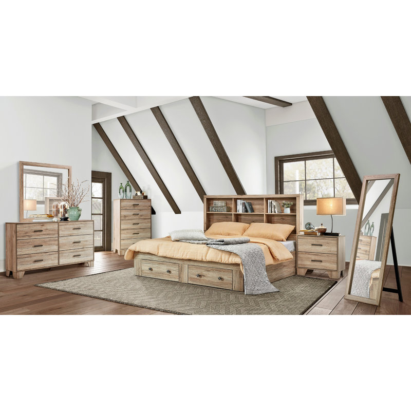 Commode double 6 tiroirs avec miroir Kaliana