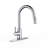 Pull Down Single Handle Kitchen Faucet With Deck Plate, Handles and Supply Lines-86502924