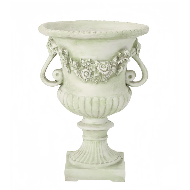 Pot à fleurs léger Mgo Urn, Blanc antique