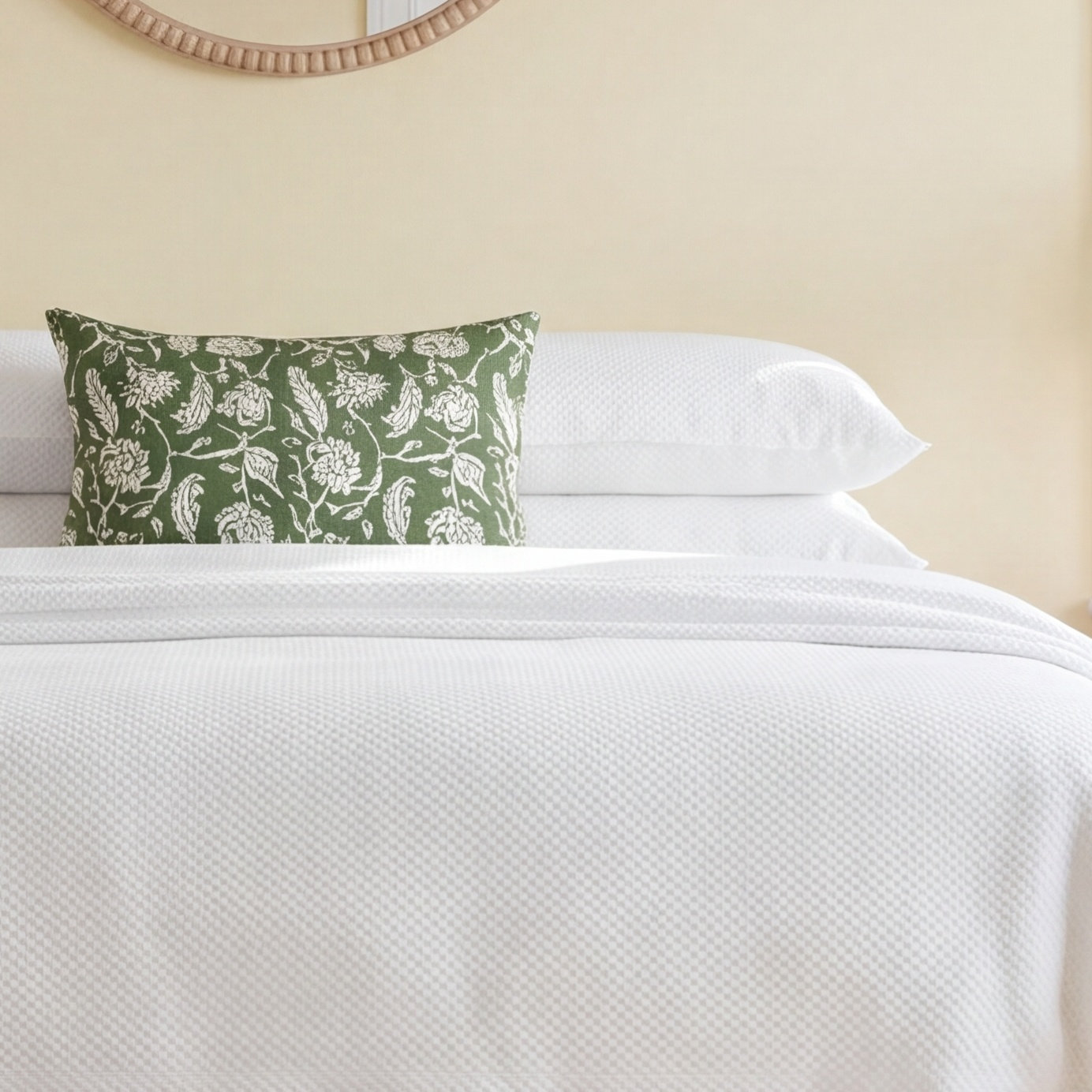 Stone Washed Linen Tailored Bed Skirt, Twin, Natural
