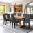 Modern Faux Leather Waterproof Upholstered Dining Chair-341332979