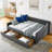 Daybed With Drawers, Upholstered Tufted Bed Frame-14663476-14663472