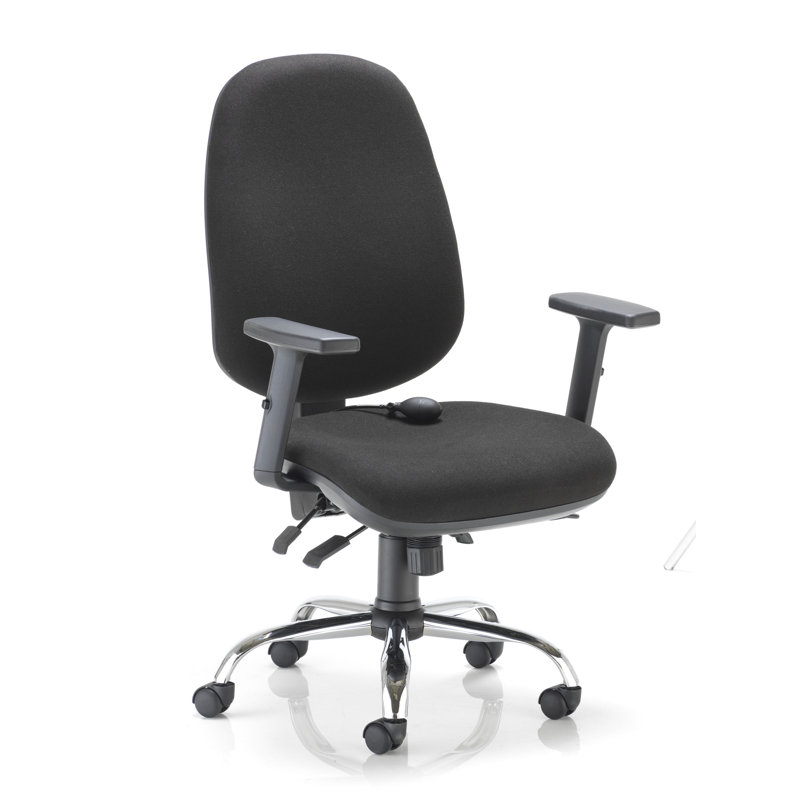 Vermont Polyester Blend Office Chair, Black