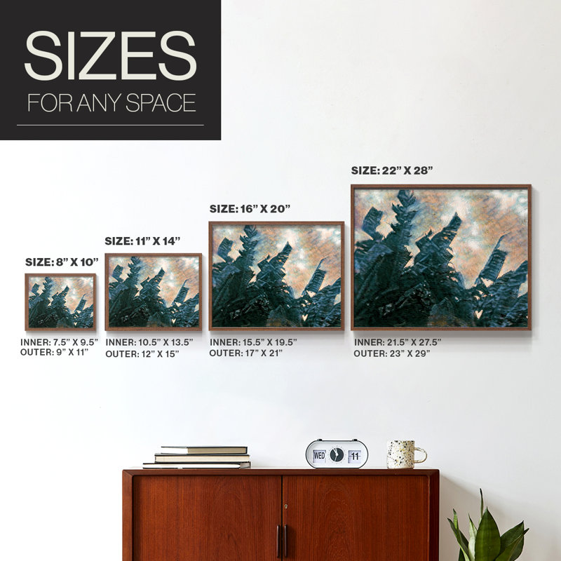Cabana View Monet II - Reproduction encadrée - Restickable, Noyer, H 16 po x l 20 po