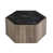 Black Top/Light Brown Base
